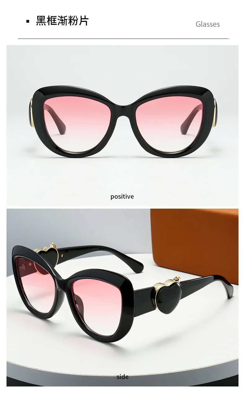 2025 New Trend Fashion Love Women's Sunglasses Oval Sunglasses UV Protection Premium Sunglasses