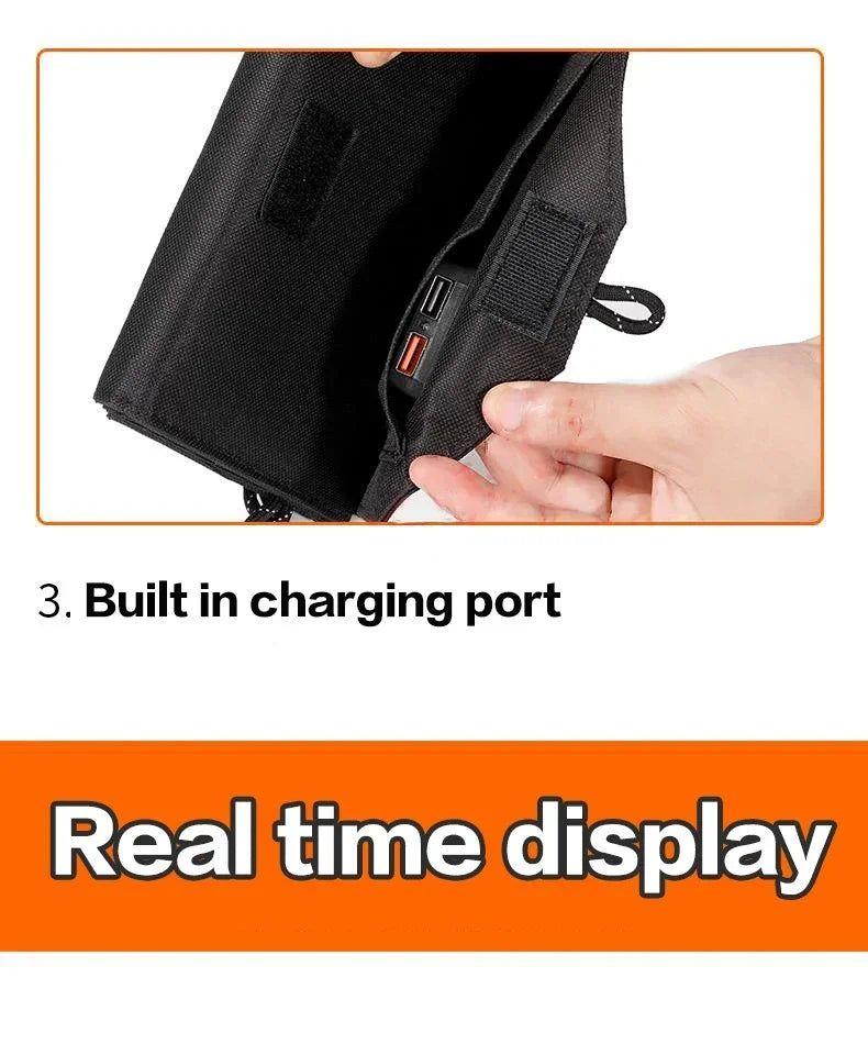 800W Foldable Solar Panel Phone Charger 5V Solar Panels Plate USB Solar Panels Power Bank for Cell Phone Camping Emergency
