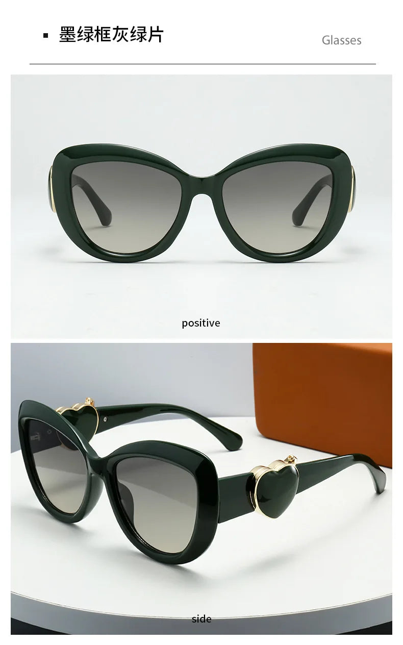 2025 New Trend Fashion Love Women's Sunglasses Oval Sunglasses UV Protection Premium Sunglasses