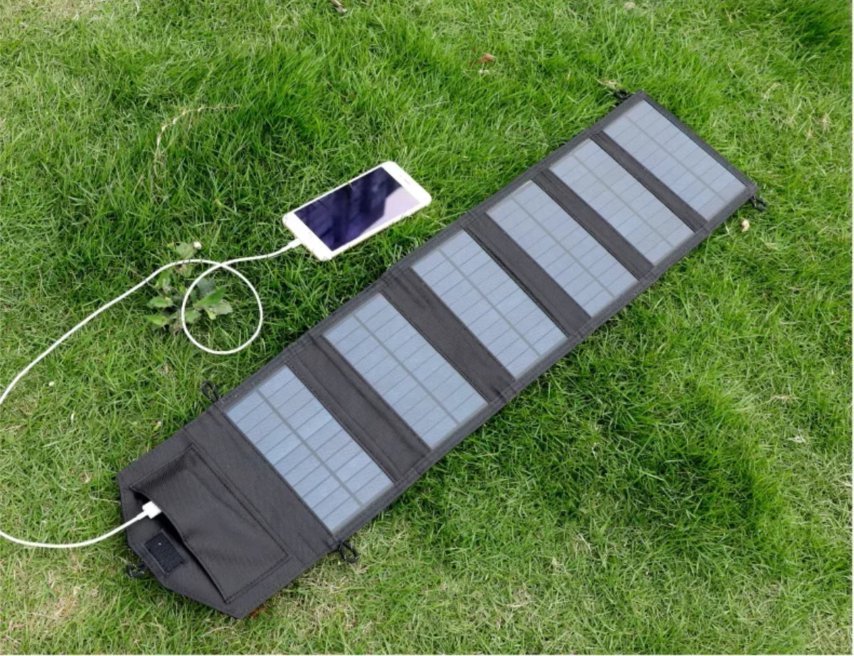 800W Foldable Solar Panel Phone Charger 5V Solar Panels Plate USB Solar Panels Power Bank for Cell Phone Camping Emergency