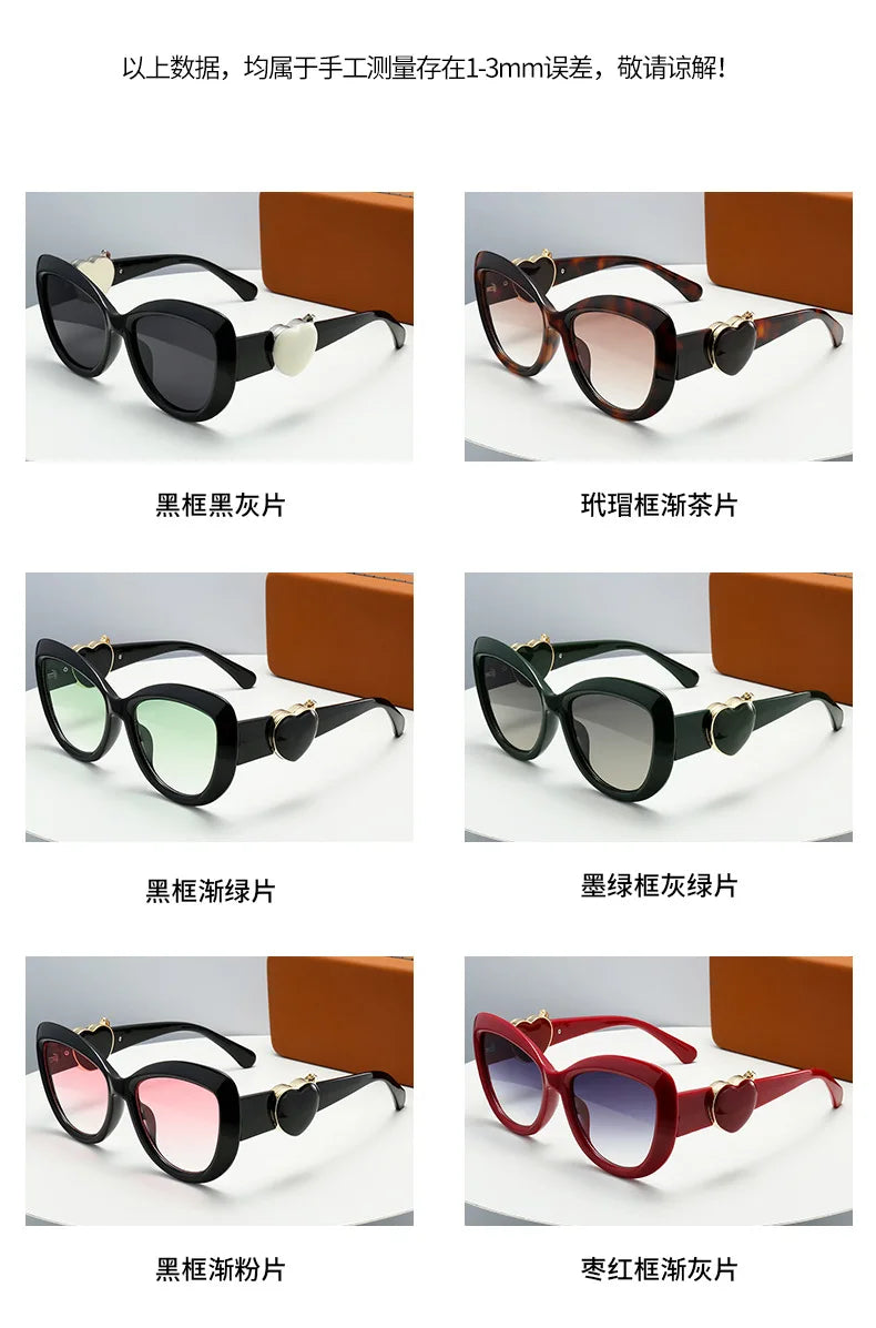 2025 New Trend Fashion Love Women's Sunglasses Oval Sunglasses UV Protection Premium Sunglasses